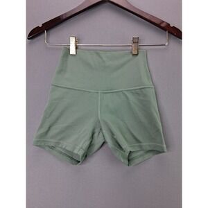 Lululemon Align High-Rise Short 4" Size 4 Sage Green Nulu Yoga Biker Shorts 1383